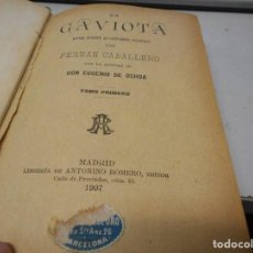 Libros antiguos: LIBRO 1907 LA GAVIOTA DE FERNAN CABALLERO. Lote 98013787