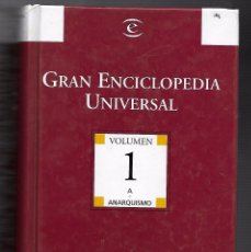 Libros antiguos: LIBROS VIEJOS GRAN ENCICLOPEDIA UNIVERSAL VOLUMEN 1 ANARQUISMO. Lote 107454439