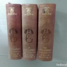Libros antiguos: OBRAS COMPLETAS DE VICENTE BLASCO IBÁÑEZ (3 TOMOS M AGUILARDE 1946 ) DEDICADO Y CON FIRMA AUTÓGRAFA?