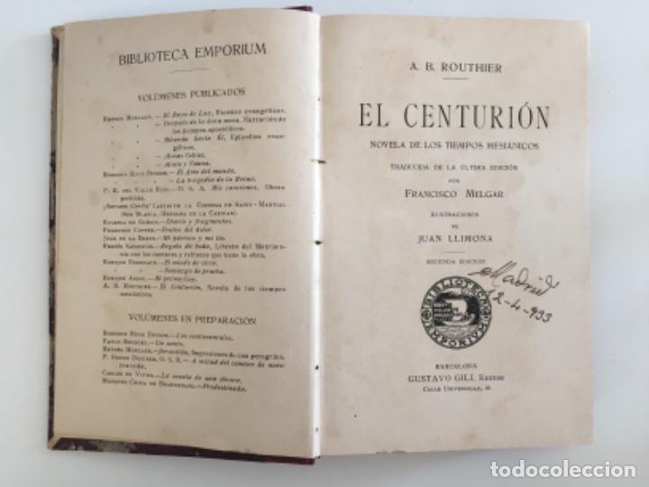 Libros antiguos: El centuri&oacute;n. A. B. Rourhier - Foto 1