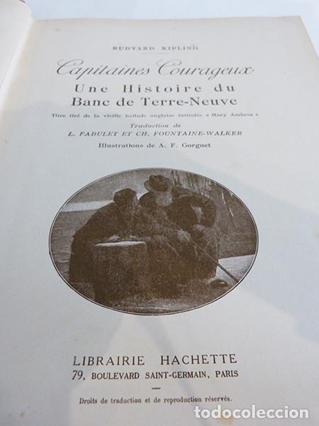Libros antiguos: Capitaines Courageux de Kipling (1909) - Foto 5