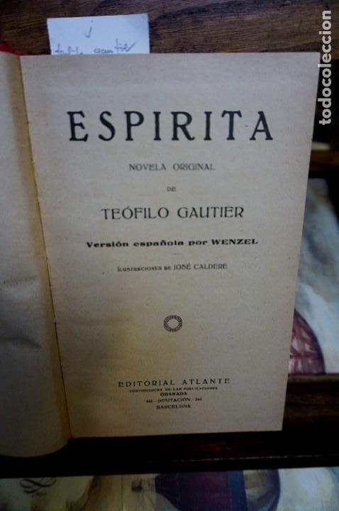 Libros antiguos: teofilo gautier-espirita - Foto 2