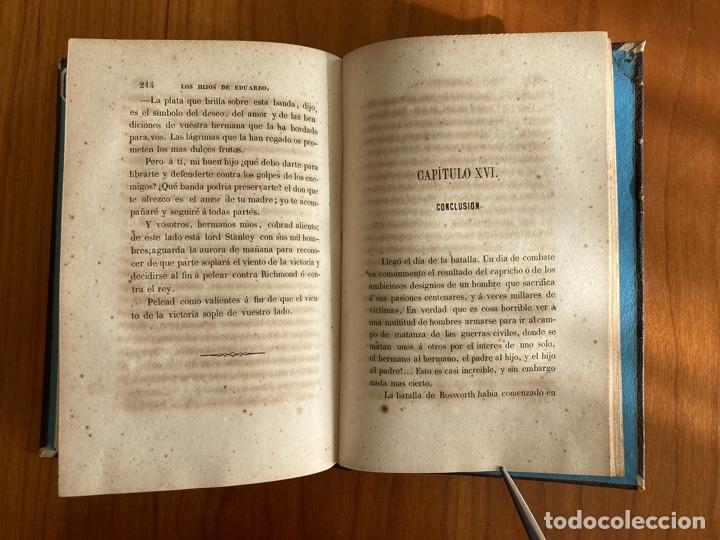Libros antiguos: Los Hijos de Eduardo (Guerra Dos Rosas) G. Nieritz Ed. Mellado Madrid - Ilustrado 4 láminas - 1854 - Foto 4 - 290226173