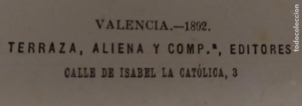 Libros antiguos: 1892.- DON QUIJOTE DE LA MANCHA. MIGUEL DE CERVANTES SAAVEDRA. TOMO 2. VALENCIA - Foto 5 - 292401873