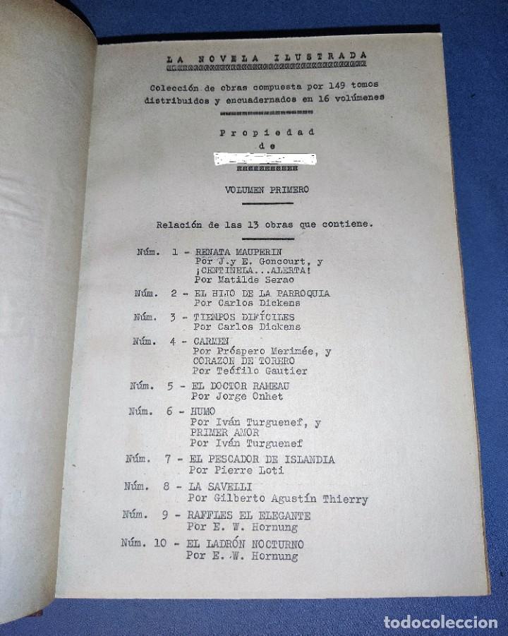 Libros antiguos: COLECCION COMPLETA 16 VOLUMENES DE LA NOVELA ILUSTRADA PRINCIPIOS S.XX EN EXCELENTE ESTADO - Foto 3 - 296786308