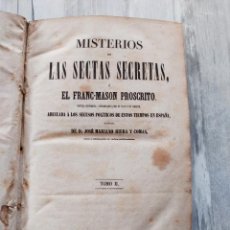 Libros antiguos: MISTERIOS DE LAS SECTAS SECRETAS (1865) - TOMO 2, COMPLETO EN LÁMINAS - II