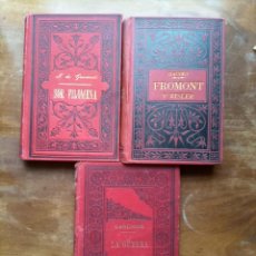 Libros antiguos: DAUDET FROMONT Y EISLER 1895 GONCOURT SOR FILOMENA 1895 GARCHINE LA GUERRA. Lote 336663863