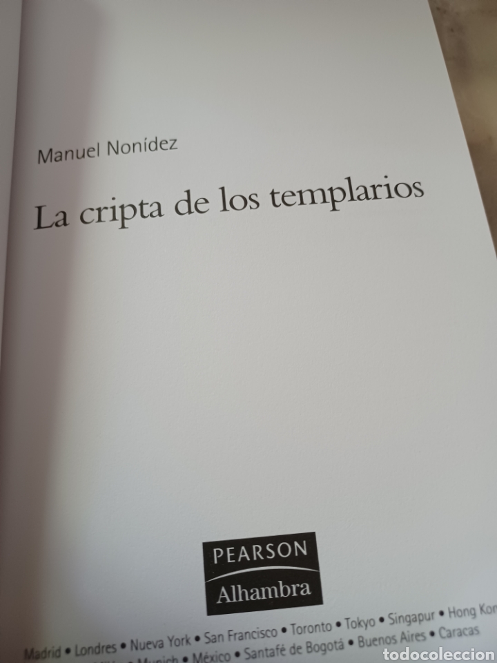 Libros antiguos: . Barybook 110. . La cripta de los templarios Manuel Alhambra - Foto 4
