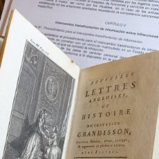Libros antiguos: AÑO 1786 NOUVELLES LETTRES DU CHEVALIER GRANDISSON. Lote 390453769