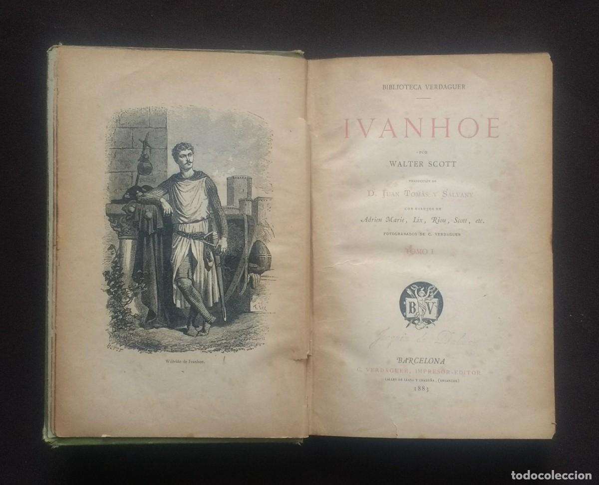 Libros antiguos: IVANHOE - WALTER SCOTT - 1883 - 2 TOMOS - COMPLETA. - Foto 3