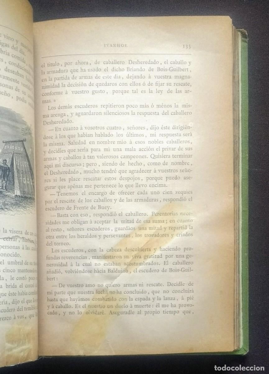 Libros antiguos: IVANHOE - WALTER SCOTT - 1883 - 2 TOMOS - COMPLETA. - Foto 7