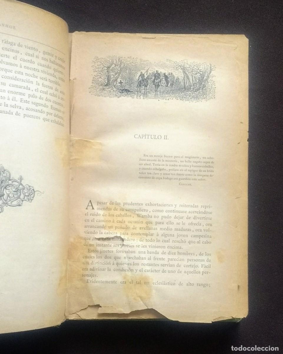 Libros antiguos: IVANHOE - WALTER SCOTT - 1883 - 2 TOMOS - COMPLETA. - Foto 8
