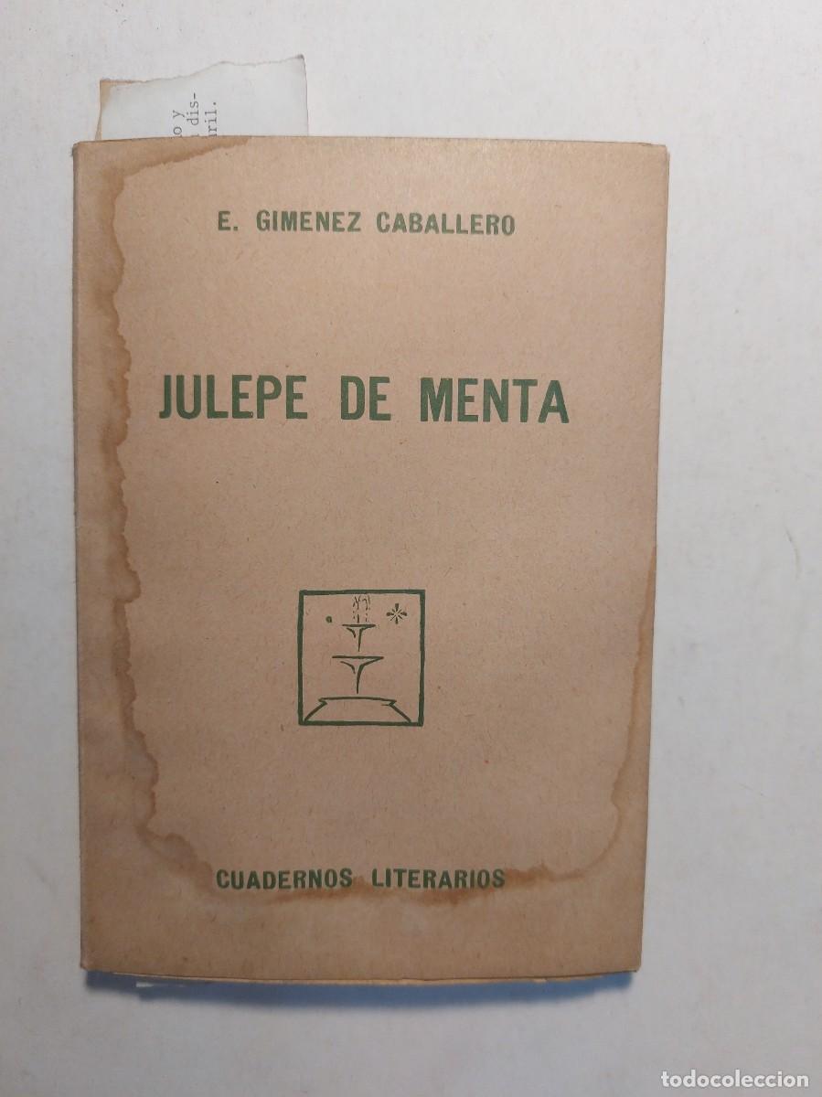Libros antiguos: Julepe de menta - Foto 1