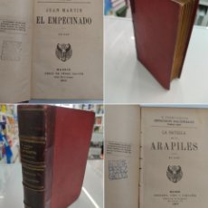 Libros antiguos: 1905 JUAN MARTIN EL EMPECINADO 1907 LA BATALLA DE LOS ARAPILES BENITO PEREZ GALDOS EXLIBRIS AUTOR