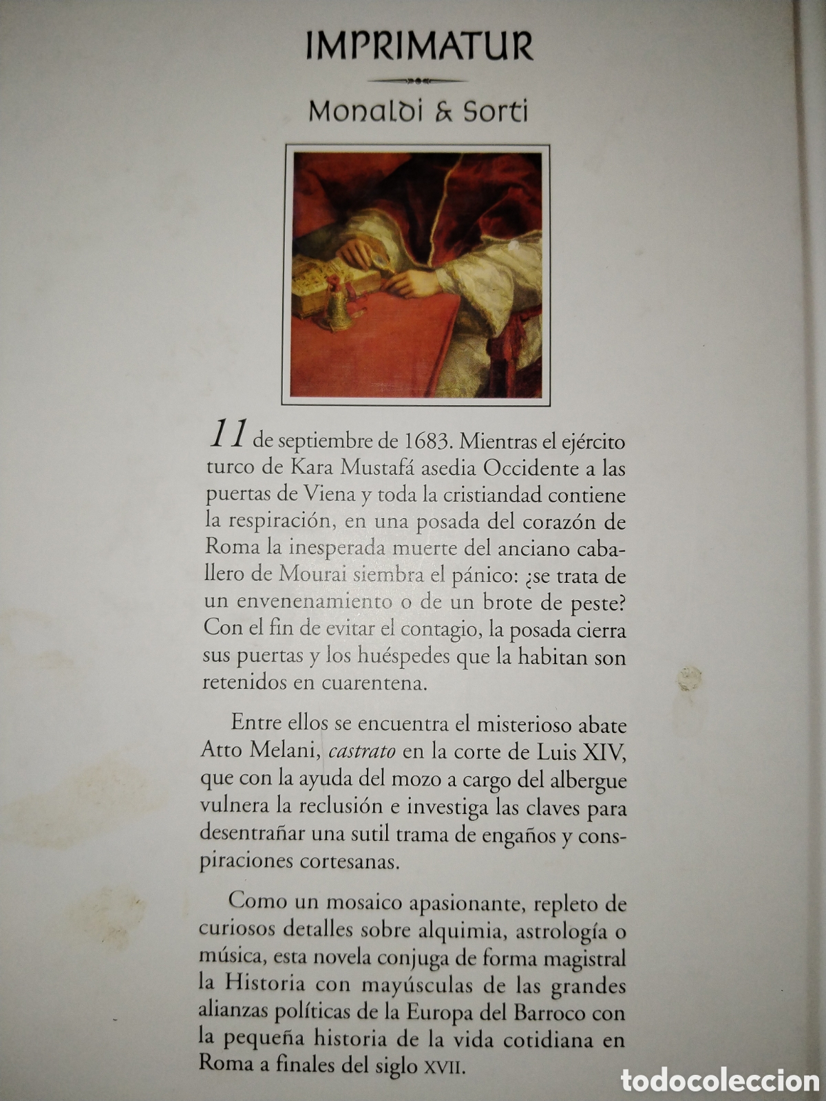 Libros antiguos: Imprimatur. Monaldi. Sorti. - Foto 2