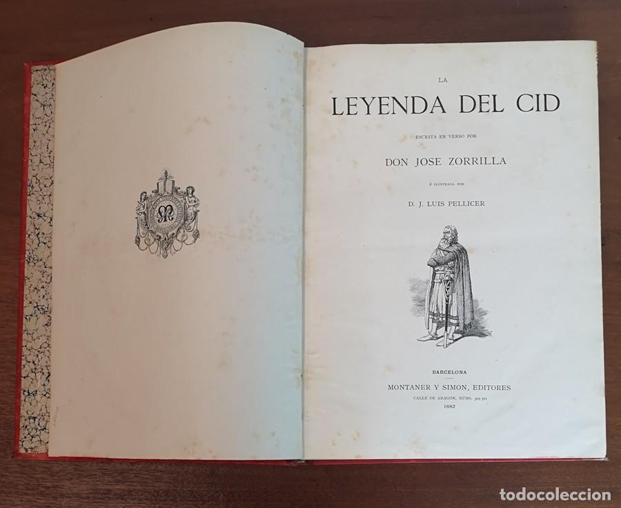 Libros antiguos: La Leyenda del Cid - Foto 4