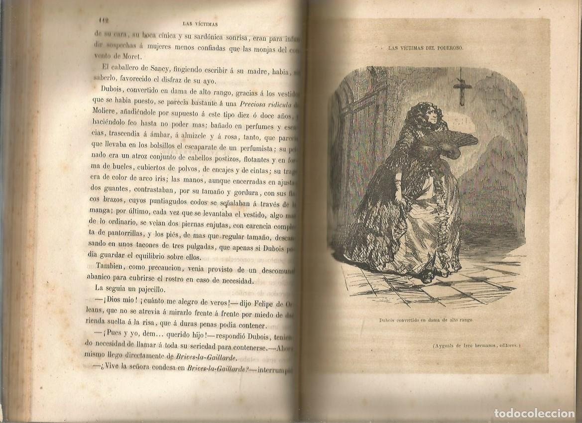 Libros antiguos: LAS VICTIMAS DEL PODEROSO - D.I.V.-1859 - Foto 3