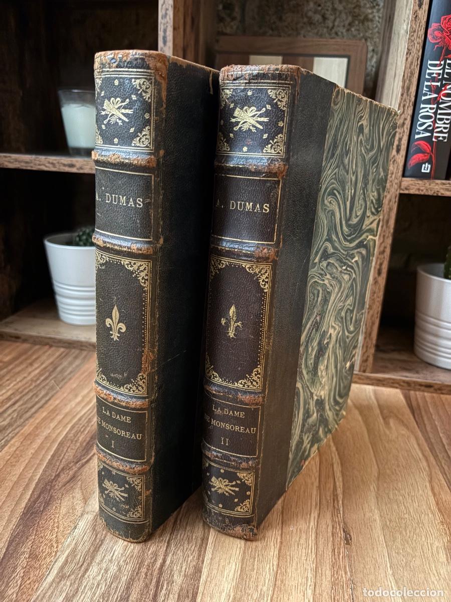 Libros antiguos: La Dame de Monsoreau de Alexandre Dumas. Completa en dos tomos en franc&eacute;s.