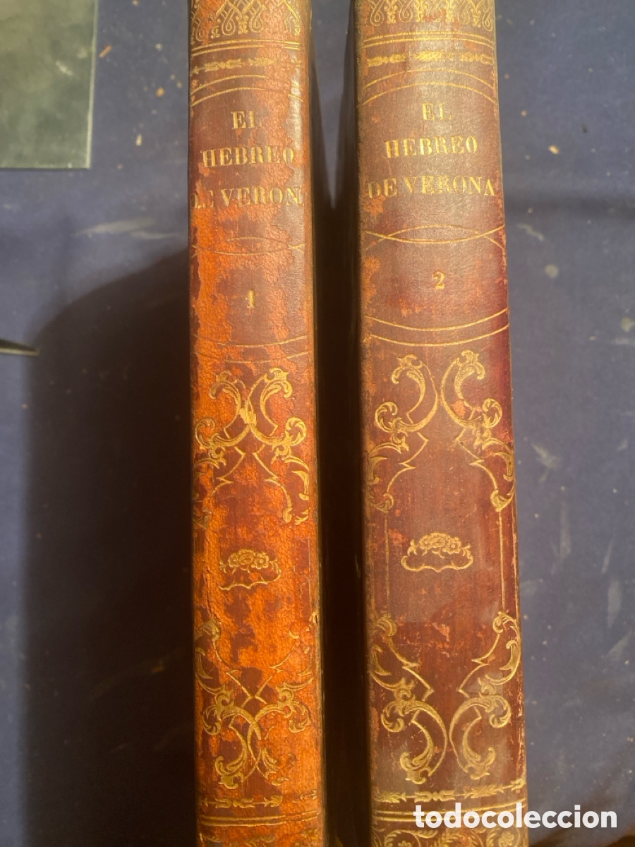 Libros antiguos: ANTONIO BRESCIANI: - EL HEBREO DE VERONA. (MISTERIOS DE LAS SOCIEDADES SECRETAS) (2 VOL.)- (1857)