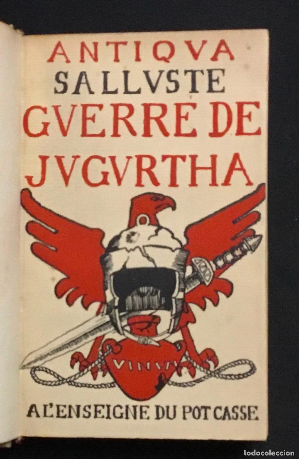 Libros antiguos: GUERRE DE JUGURTHA. - SALLUSTE. ENCUADERNACI&Oacute;N DE BRUGALLA.