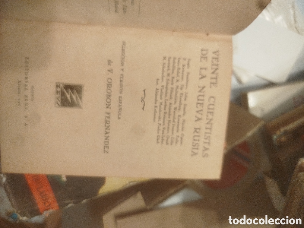 Libros antiguos: Veinte cuentistas de la nueva Rusia editorial Zeus 1930