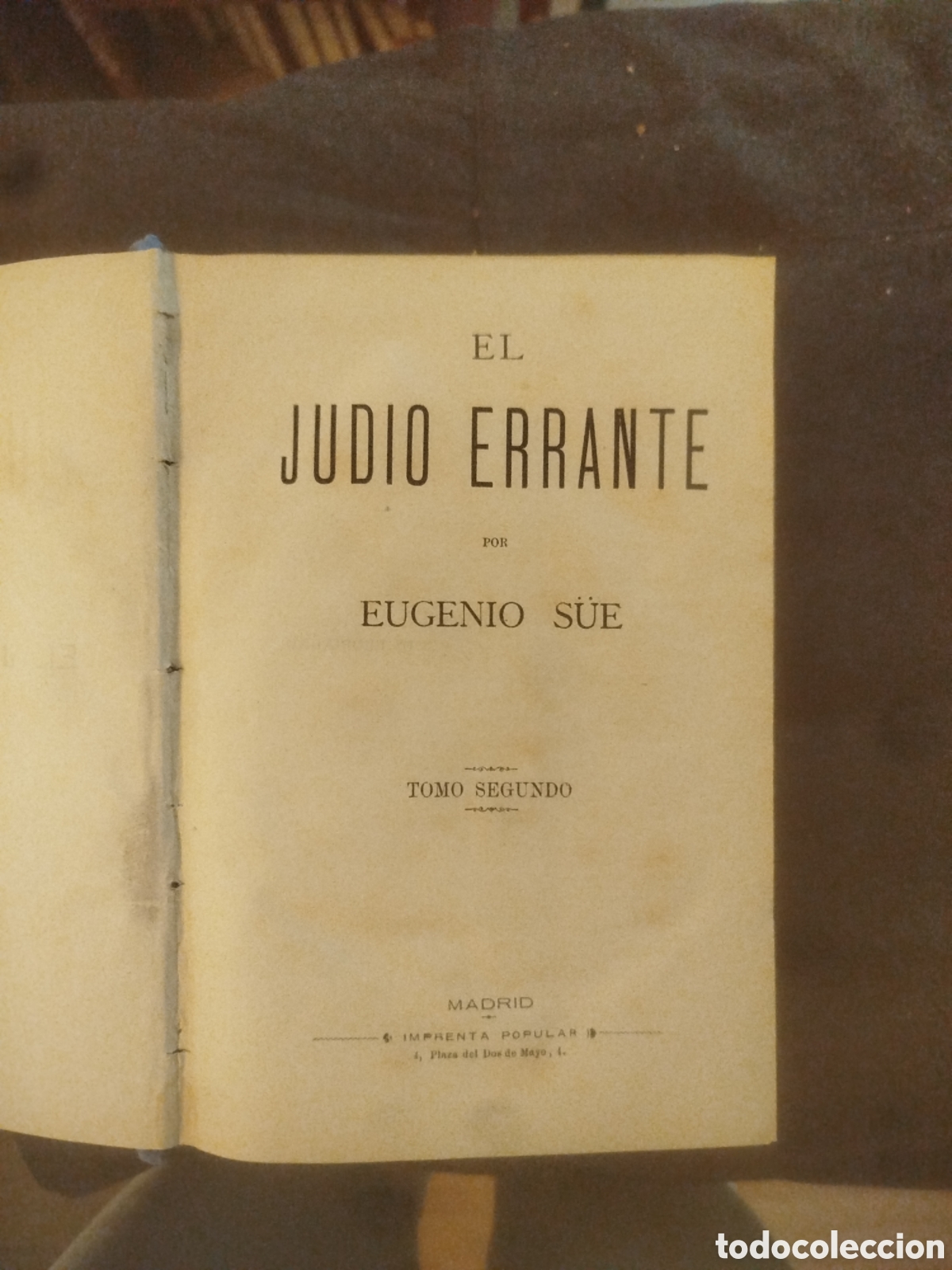 Libros antiguos: Tres Tomos El jud&iacute;o errante por Eugenio Sue