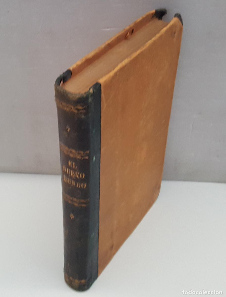 Libros antiguos: EL NUEVO MUNDO, LOS CAZADORES DE CABELLERAS, MAYNE REID, LA ACTUALIDAD 1908, TAPA DURA.