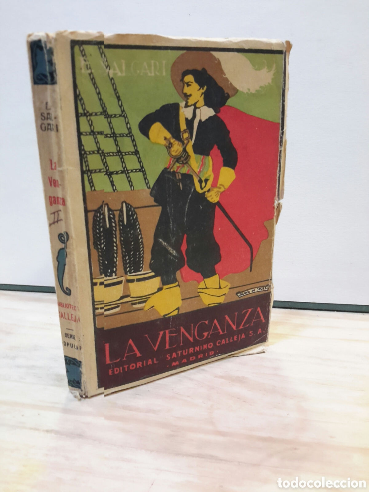 Libros antiguos: La venganzia, novelas de aventuras serie salgari