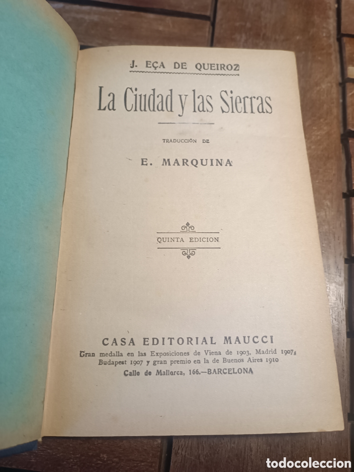 Libros antiguos: E&ccedil;a de queiroz la ciudad y las sierras maucci c.1915 Barcelona