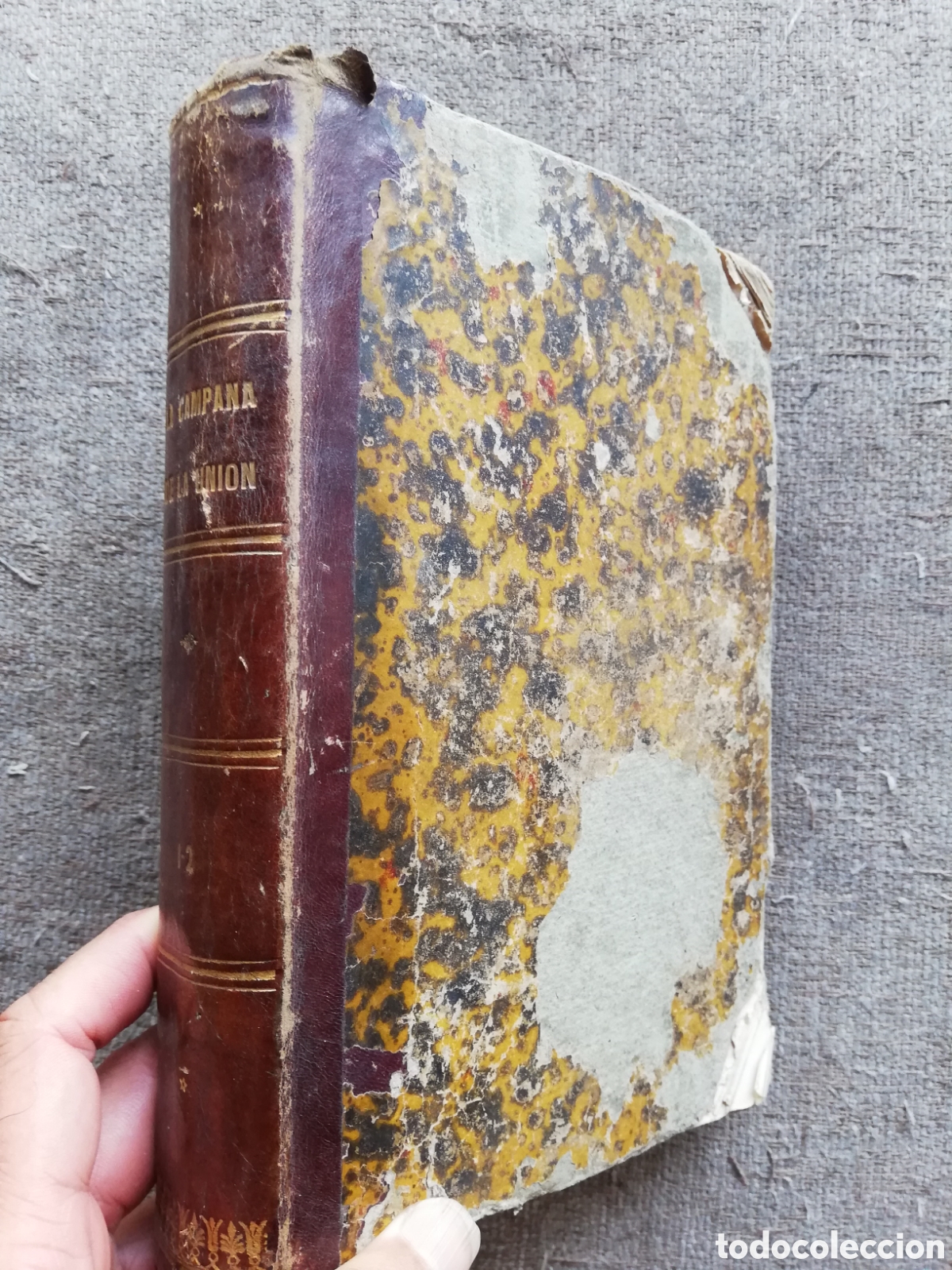 Antiquarische B&uuml;cher: La campana de la Uni&oacute;n. Leyenda hist&oacute;rica, de Don Vicente Boix. Dos tomos en 1 volumen. Edici&oacute;n 1866