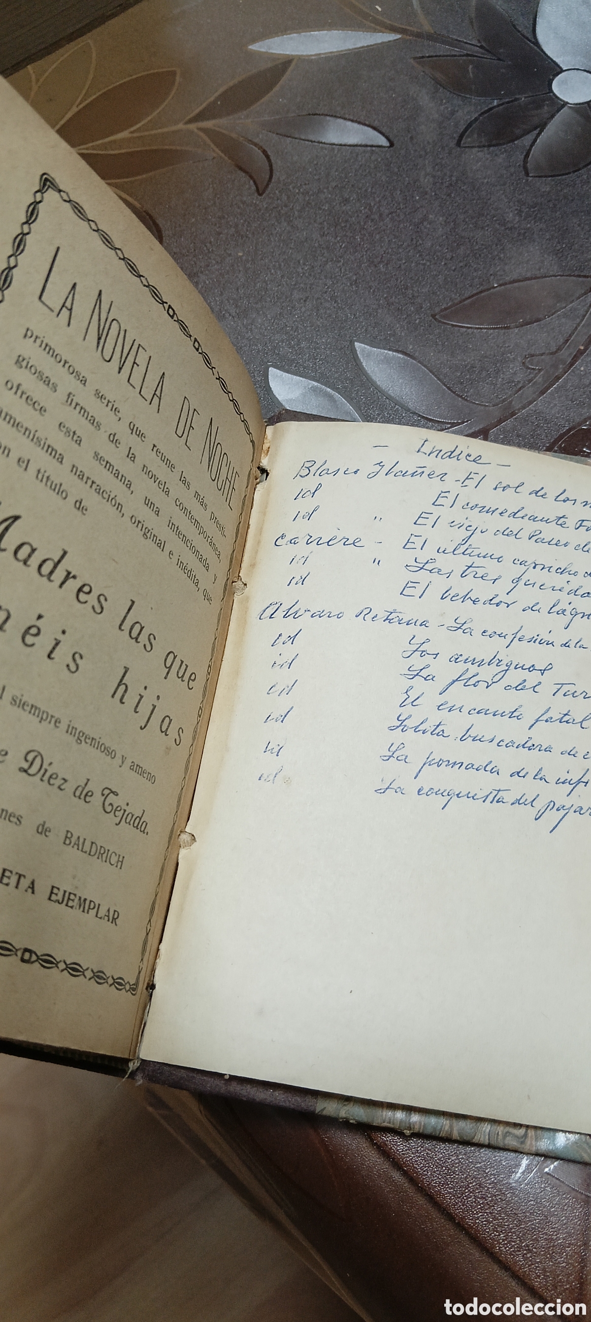 Libros antiguos: Novela la Flor del Turia - Foto 3