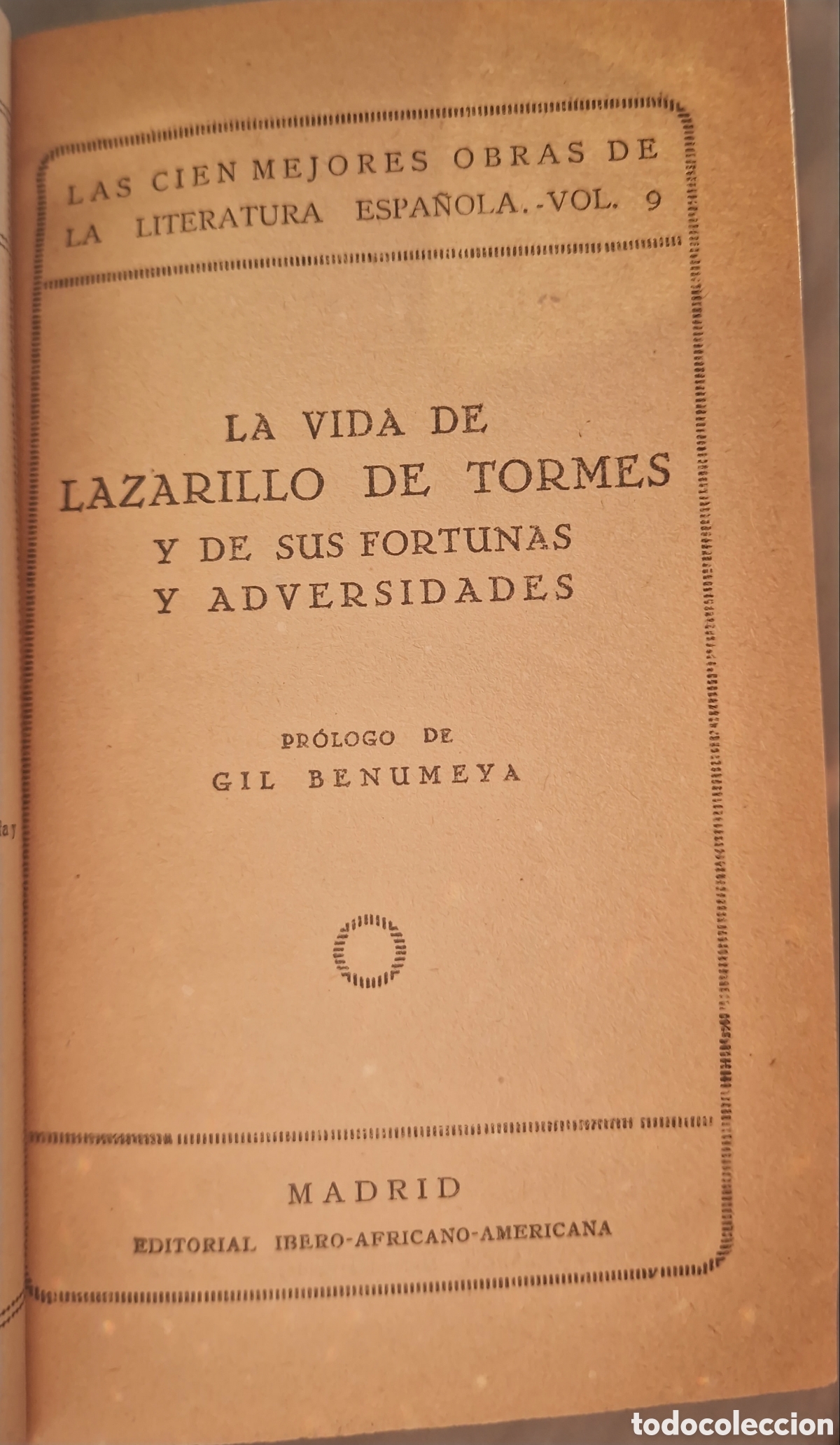 Libros antiguos: La vida de Lazarillo de Tormes y de sus fortunas y adversidades