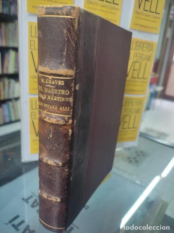 Livros antigos: El maestro Juan Mart&iacute;nez que estaba all&iacute; - Manuel Chaves Nogales - Editorial Estampa - 1935, 1&ordf; ed.