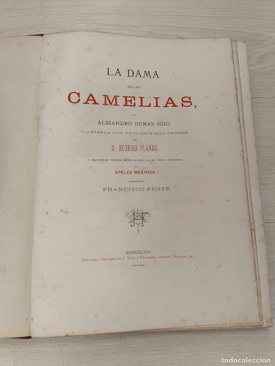 Old books: La Dama de las Camelias. Dumas, Alejandro, hijo.