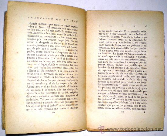 Libros antiguos: FRANCISCO DE COSSIO: CLARA - 1929 - Foto 2