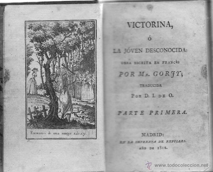 Libros antiguos: VICTORINA ó LA JóVEN DESCONOCIDA - Foto 2 - 40106305