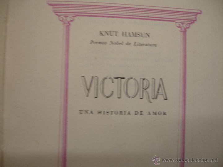 Libros antiguos: Knut Hamsun: Victoria - Foto 4