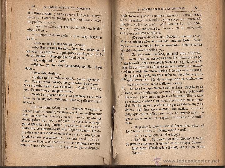 Libros antiguos: PAUL DE KOCK - EL HOMBRE INCULTO Y EL CIVILIZADO - Año ca. 1880. - Foto 5 - 48345316