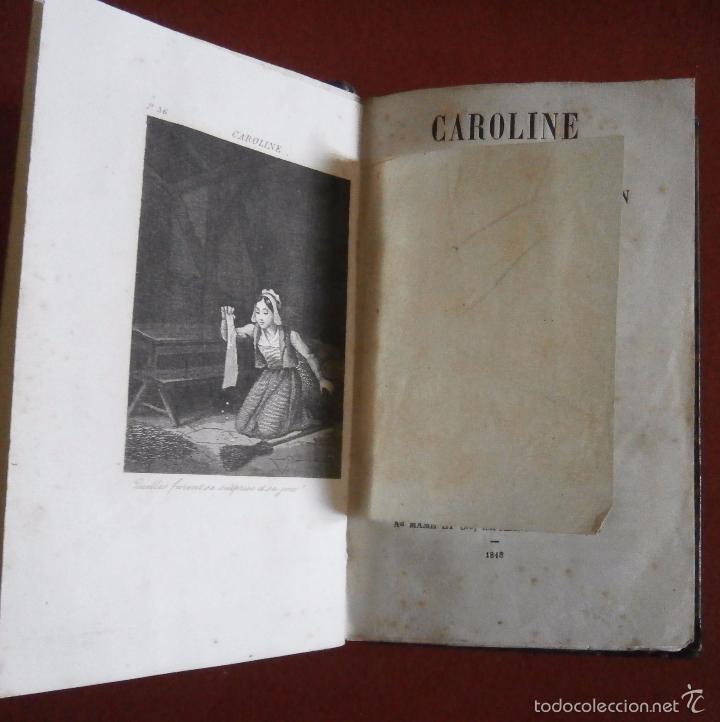Libros antiguos: Caroline ou lorpheline de Jura&ccedil;on. M. E.E - Foto 3