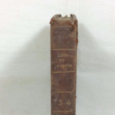 Libros antiguos: 1822 LEON ET JUSTINE OU LE MARIAGE EQUIVOQUE - PARÍS 