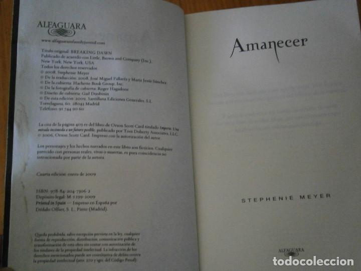 Libros antiguos: AMANECER. STEPHENIE MEYER - Foto 4