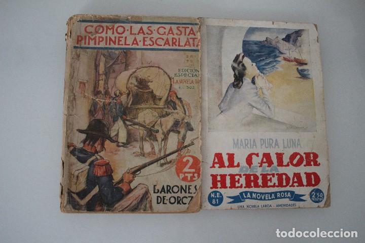 Libros antiguos: 2 NOVELAS ROSA - Foto 1