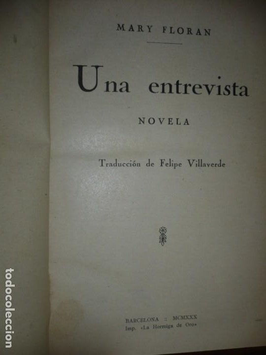 Libros antiguos: 21 NOVELAS / 1 VOLUMEN DE MARY FLORAN -TRADUCCION DE FELIPE VILLAVERDE 1930 BARCELONA - Foto 2 - 204486098
