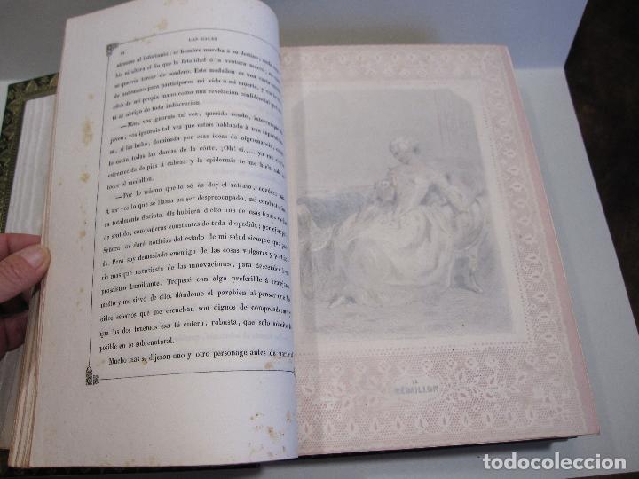 Libros antiguos: LAS GALAS DEL AMOR. FANTASIAS POR GAVARNI. MADRID, 1851. ENCUADERNACIÓN BRUGALLA (1947) - Foto 13 - 265338459
