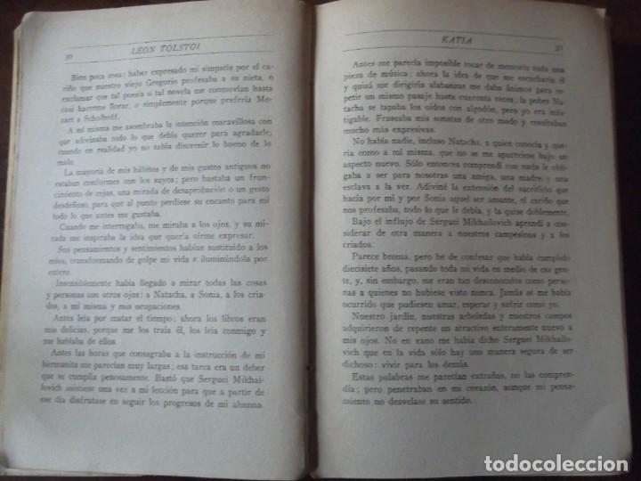 Libros antiguos: KATIA de Leon Tolstoi - 1ª edición de 1940 - Foto 3 - 271134308