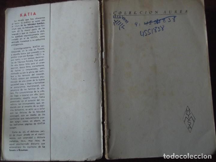 Libros antiguos: KATIA de Leon Tolstoi - 1ª edición de 1940 - Foto 7 - 271134308