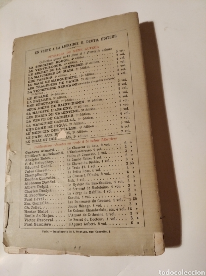 Libros antiguos: Libro les filles de bronce en franc&eacute;s - Foto 4