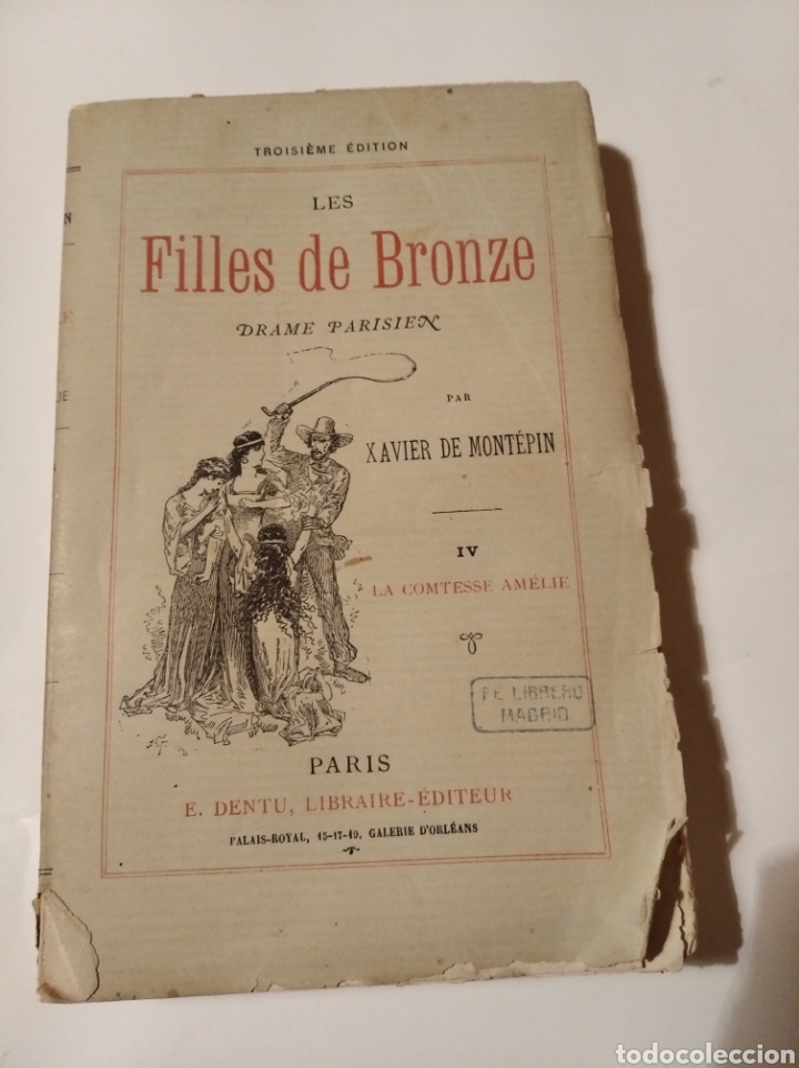 Libros antiguos: Libro les filles de bronce en franc&eacute;s - Foto 1