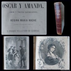 Libros antiguos: OSCAR Y AMANDA - REGINA MARIA ROCHE - TOMO I - BARCELONA 1868