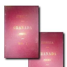 Libros antiguos: GRANADA. POEMA ORIENTAL. PRECEDIDO DE LA LEYENDA DE AL-HAMAR. DOS TOMOS. ZORRILLA, JOSÉ. Lote 402244159